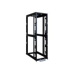 Tripp Lite 48U 4-Post Open Frame Rack Cabinet Square Holes 3000lb Capacity - Rack open frame - 4-post - black - 48U - 19"