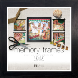 Timeless Frames® Regal Line Frame, 12"H x 12"W x 1"D, Black