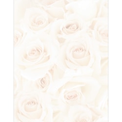 Great Papers! Design Letterhead Paper Stationery, 8-1/2" x 11", Blush Roses, Pack Of 80 Sheets