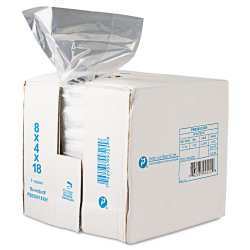 Interplast Group Food Bags, 8" x 18", Clear, Case Of 1,000 Bags