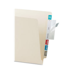 Tabbies Self-Adhesive File Folder Label Protectors, 3 1/2" x 2", Clear, Pack Of 100