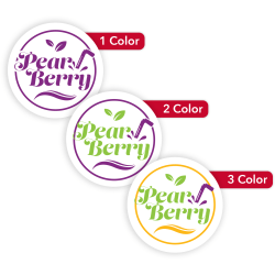 Custom Printed Outdoor Weatherproof 1-, 2- Or 3-Color Labels And Stickers, 3/4" Circle, Box Of 250 Labels