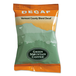 Green Mountain Coffee® Vermont Country Blend Decaf Coffee Fraction Packs, 2.2 Oz, Case Of 50 Packs