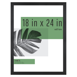 MCS Gallery Poster Frame, 18" x 24", Black Woodgrain