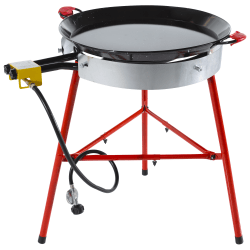 Ringg Outdoor Pro Outdoor Propane Flat Top Cooking Kit with 24-In. Enameled Steel Pan, Dual Burner & Stand, CS003