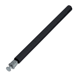 Quantum Epoxy Metal Shelving Post, 39", Black