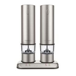 Cuisinart Salt And Pepper Mills, Silver, Pack Of 2 Mills