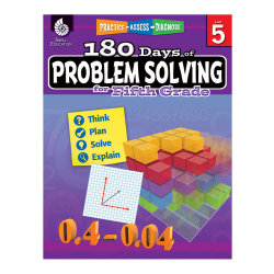 Shell Education 180 Days Of Problem Solving, Grade 5