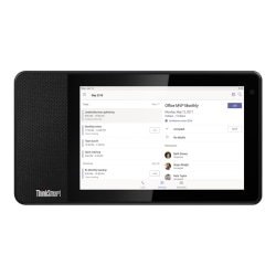 Lenovo ThinkSmart View - Smart display - LCD 8" - wireless - Wi-Fi, Bluetooth - 10 Watt - business black