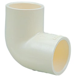 NIBCO 1/2" CPVC 90° Elbow Pipe Fittings, White, Case Of 50 Fittings