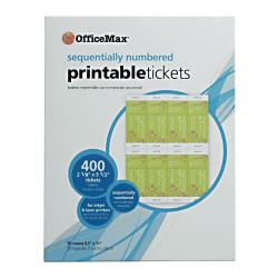 OfficeMax Printable Tickets