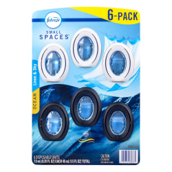 Febreze Small Spaces Air Fresheners, Fresh, 1.5 Oz, Pack Of 6 Air Fresheners