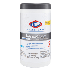 Clorox Healthcare VersaSure Disinfectant Wipes, Canister Of 85 Wipes