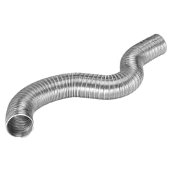 Lambro® Flexible Semi-Rigid Aluminum Duct For General-Purpose Venting, 8', Diameter 8", Silver, LAO310
