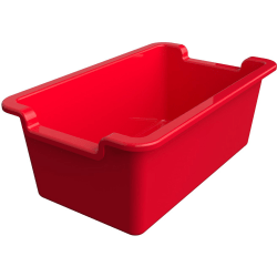 Deflecto Antimicrobial Rectangular Storage Bin - 5.1"x13.2"x 8.1" Depth