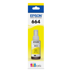 Epson® 664 EcoTank® Yellow Refill Ink Bottle, T664420-S