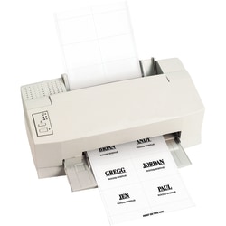 Partners Brand Badge Inserts, 4" x 3", White, Case Of 300