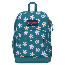 Jansport Cross Town Plus Backpack With 15" Laptop Pocket, 100% Recycled, Precious Petals Floral