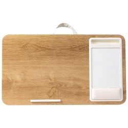 LapGear Atlas Lap Desk, 21-1/8" x 12", White Oak Woodgrain, 92009-RP