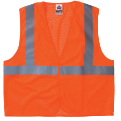 Ergodyne GloWear® Safety Vest, 8210HL Economy Mesh Type-R Class 2, Small/Medium, Lime
