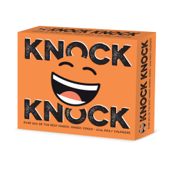 2026 Willow Creek Press Page-A-Day Daily Desk Calendar, 6-1/4" x 5-1/2", Knock Knock, January To December, 54260