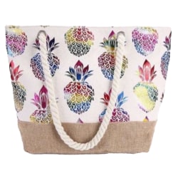 Dorado Canvas Tote Bag, 15-1/2"H x 20-1/4"W x 5"D, White