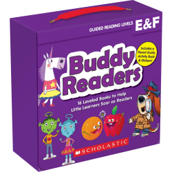 Scholastic Teaching Resources Buddy Readers: Levels E & F, Grades Pre-K To 2nd, Set Of 16 Books