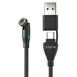 STATIK 360 Pro 100W Universal Magnetic Charge Cable, 6', Black, PUP-0486
