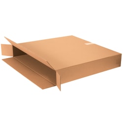 Partners Brand Side Loading Corrugated Boxes, 30" x 5" x 30", Kraft, Pack Of 10