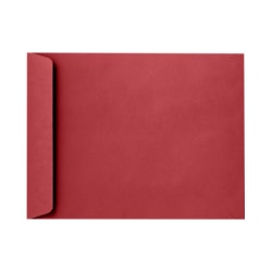 LUX Open-End 9" x 12" Envelopes, Peel & Press Closure, Ruby Red, Pack Of 50
