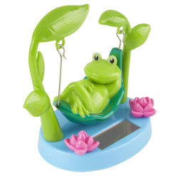 Frog Solar Dancer, 4-1/8"H x 3-1/8"W x 5-5/16"D