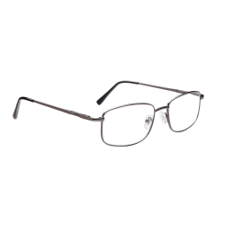 ICU Eyewear DDE/Omni-Focus Arvin Men's Reading Glasses, Stainless, +2