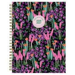2026-2027, TF Publishing  Buds & Blooms Medium Weekly Monthly Planner, 8" x 6.5", July 2026 to June 2027