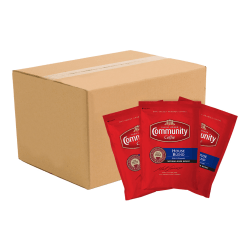 Community Coffee Arabica Single-Serve Coffee Packets, House Blend, Carton Of 20
