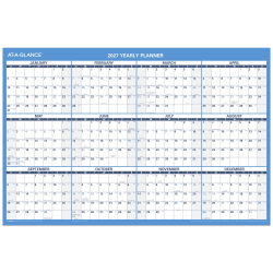 AT-A-GLANCE® 2027 Horizontal Reversible Erasable Wall Calendar, Large, 36" x 24"