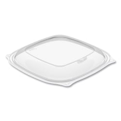 Dart® PresentaBowls® Pro™ Clear Square Bowl Lids, Large/Vented, 1"H x 8-1/2"W x 8-1/2"D, 63 Lids Per Bag, Carton Of 4 Bags