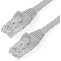 StarTech.com 30ft Gray Cat6 Patch Cable with Snagless RJ45 Connectors - Long Ethernet Cable - 30ft Cat 6 UTP Cable - N6PATCH30GR