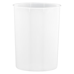 Erwyn Products Wastebasket Full Liners, Oval, Frosted Clear, Total Qty 12