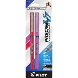 Pilot Precise V7 Harmony Rolling Ball Pens, Fine Point, 0.7 mm, Assorted, Pack Of 2 Pens