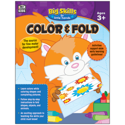 Carson-Dellosa Thinking Kids® Big Skills For Little Hands® Color & Fold Workbook, Grades Pre-K - K