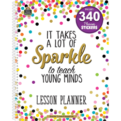 Teacher Created Resources 40-Week Lesson Planner, 8-1/2" x 11", Confetti