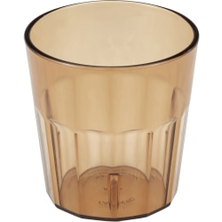 Cambro Newport Styrene Tumblers, 9 Oz, Amber, Pack Of 36 Tumblers