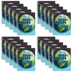 2025-2026 Global Datebooks Daily/Weekly/Monthly Academic Elementary Student Planners, August 2025 To June 2026, Pack Of 20 Planners - AY25EM851101-CP