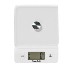 Starfrit Stainless-Steel Digital Kitchen Scale, 2"H x 5-15/16"W x 8"D, Silver