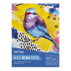 Brea Reese Mixed Media Paper Pad, 9" x 12", 60 Sheets, White