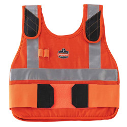 Ergodyne Chill-Its® Phase Change Cooling Vest, Premium Flame-Resistant, Large/X-Large, Orange