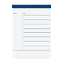 TOPS™ Idea Collective Legal Pad, 8 1/2" x 11 3/4", Legal Ruled, 50 Sheets, White