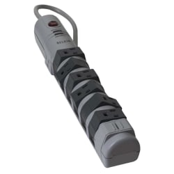 Belkin® SurgeMaster Office 8-Outlet Surge Suppressor, 6"™, Black/Gray