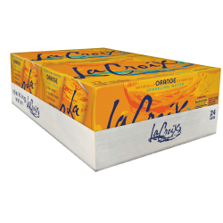 LaCroix® Core Sparkling Water with Natural Orange Flavor, 12 Oz, Case of 24 Cans