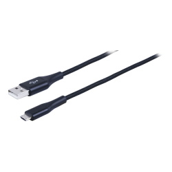 Ativa® USB Type-A To Micro USB Cable, 9', Black, 46893